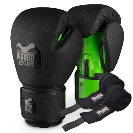 Боксерські рукавиці Phantom Galaxy Black 12 унцій (бинти 4 м. в подарунок)