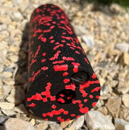 Масажний ролик (роллер) гладкий PowerPlay PP-4346 Mini EPP Foam Roller чорно/червоний 15x5,3 см