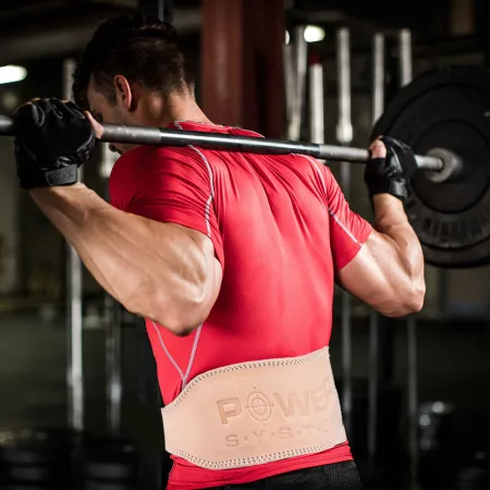 Пояс для важкої атлетики Power System PS-3000 Power Natural шкіряний - S