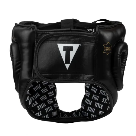 TITLE Classic Full Coverage Training Headgear 2.0 Black M (mouthguard included)