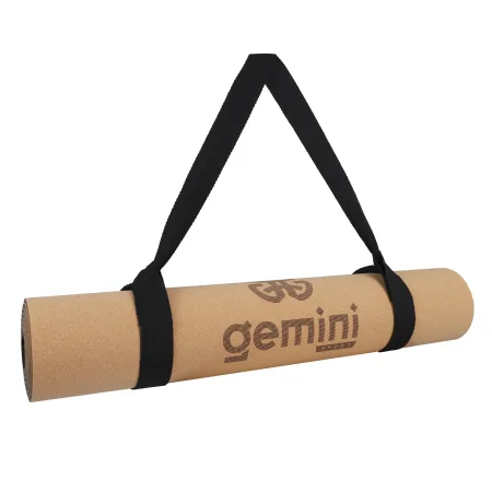 Килимок для йоги пробковий каучуковий Sport 183 см 61 см 5 мм