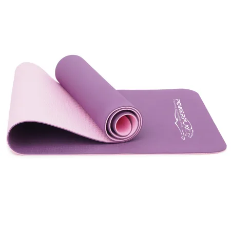 Килимок для йоги та фітнесу PowerPlay 4150 TPE Premium Performance Mat Фіолетовий 183x61x0.6 см.