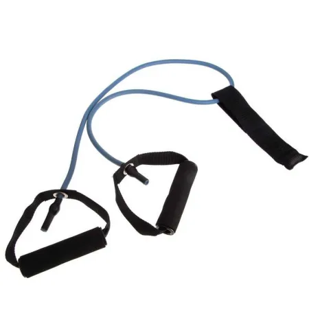 Еспандер трубчастий з ручками та фіксатором дверей Довжина 120 см навантаження 2.7 кг Синій