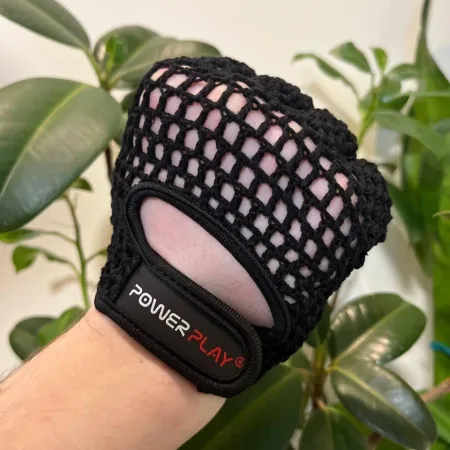 Рукавички для фітнесу PowerPlay 1953 Чорні - M