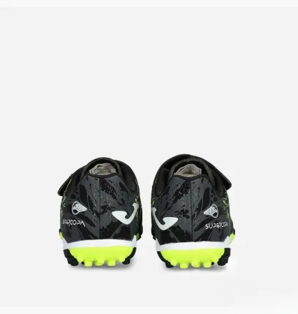 Сороконіжки дитячі Joma SUPER COPA чорний, салатовий діт 37 розмір SCJW2401TFV (оригінал)