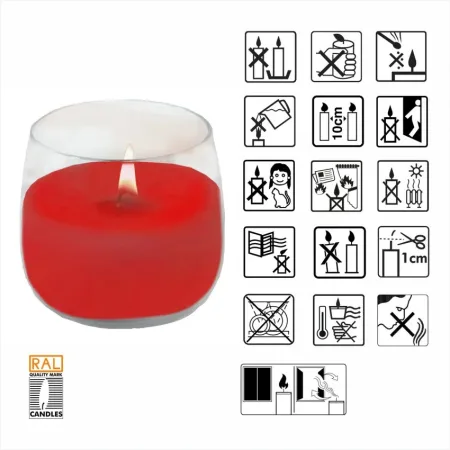 Ароматична свічка в скляному стакані Bispol полуниця (SN 71-73) універсальний