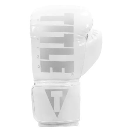 Боксерські рукавиці TITLE Boxing Inferno Intensity Elastic White 18 унцій (капа в комплекті)