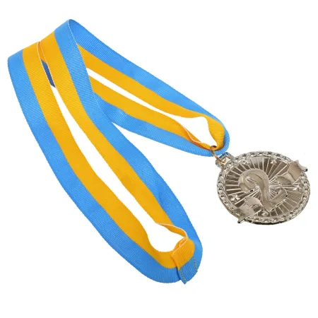 Медалі зі стрічкою 2 місце 6 см