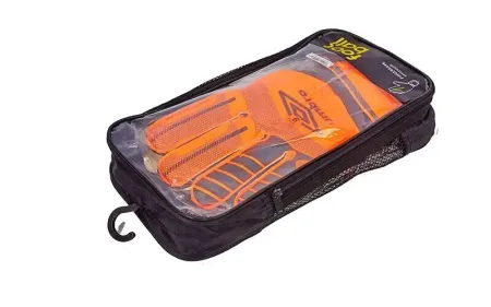 Рукавички воротарські із захистом пальців 8 - чорний/помаранчевий