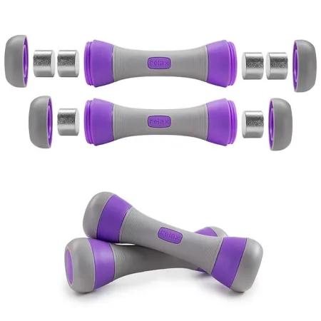 Гантелі для фітнесу набірні 2 шт по 2 кг рожевий