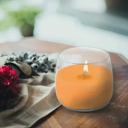 Ароматична свічка в скляному стакані Bispol апельсин (SN 71-63)