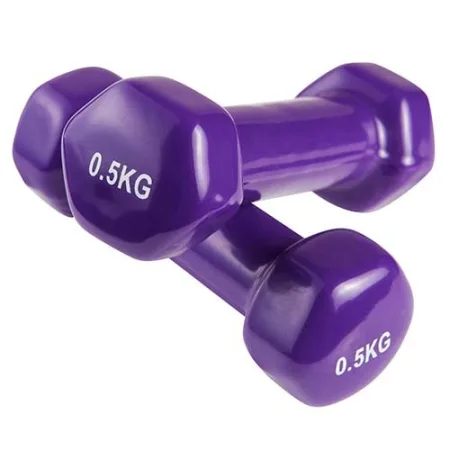 Гантелі для фітнесу з вініловим покриттям 2 шт по 0,5 кг