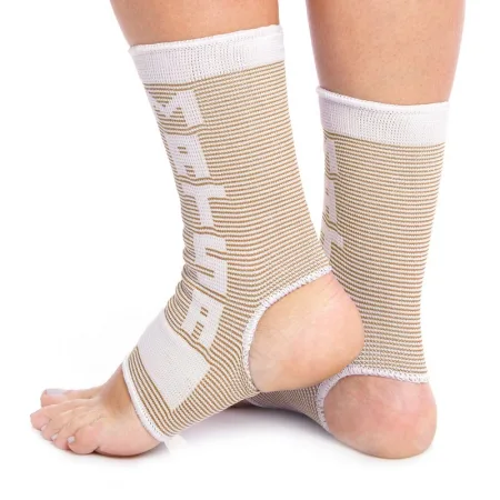 Бандаж на гомілковостоп еластичний MATSA розмір ML 2 шт L - білий/бежевий
