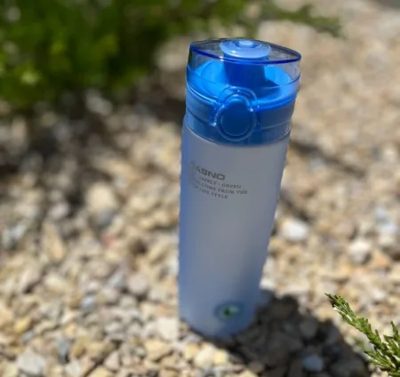 Пляшка для води CASNO 650 мл KXN-1157 блакитна