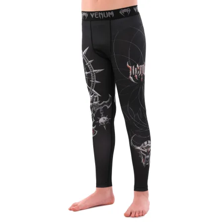 Костюм компресійний дитячий рашгард лонгслів штани та шорти VNM UFC FIGHT WEEK 2XS-L, чорний-сірий 9541B-9641B-V5032 XXS