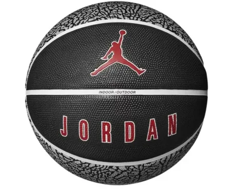 М'яч баскетбольний Nike Jordan Playground 8P black/wolf grey/gym red size 7 J.100.8255.055.07 (оригінал)