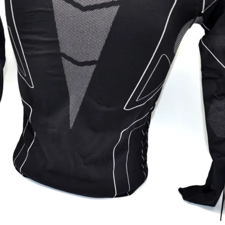 Thermal Long Sleeve Shirt with Collar X TECH Maglia Race 3 Munica Lunga lupetto Nero XXL/XXXL Black