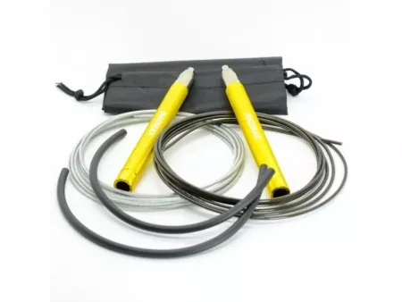 Скакалка скоростная на подшипниках алюминиевая MadMax MFA-286 Speed jump rope Yellow