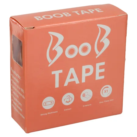 Кінезіо тейп для тейпування грудей Kinesio tape BOOB розмір 2.5 смх5 м бежевий BC-1093 2_5