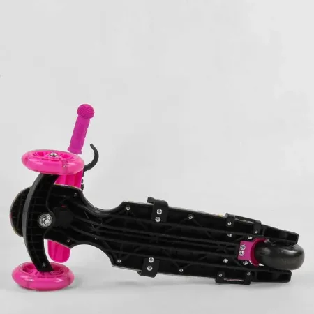 Самокат 5в1 Best Scooter - рожевий/Мультіколор