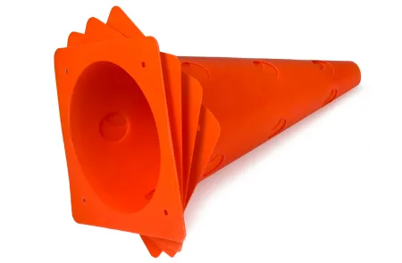 Конуси-фішки спортивні EasyFit 31 см (набір з 4 штук) помаранчеві