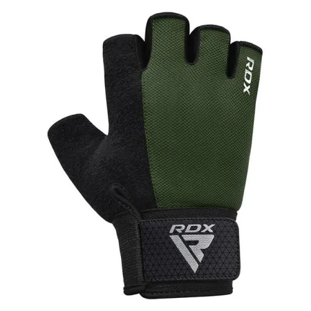 Рукавички для фітнесу RDX W1 Half Army Green Plus L