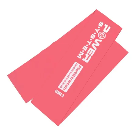 Стрічка еспандер для спорту та реабілітації Power System PS-4122 Flat Stretch Band Level 2 Red 9 - 11 кг.