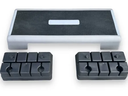 Степ-платформа L99 х W36 х H15/20 см, сірий/чорний