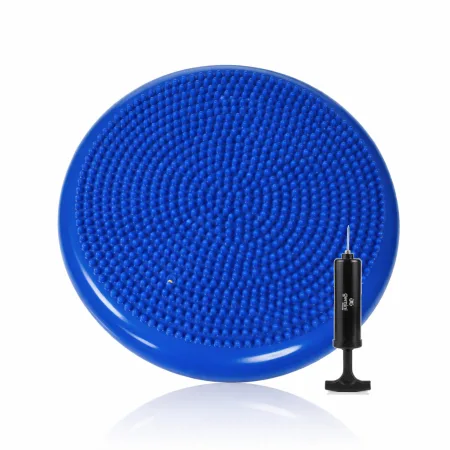 Балансувальна масажна подушка з насосом і коробками Pro синій