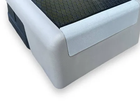 Степ-платформа L99 х W36 х H15/20 см, сірий/чорний