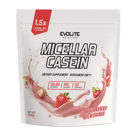 Micellar Casein - 1 кг полуничний молочний коктейль