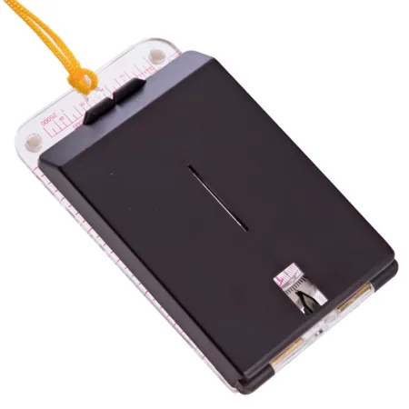 Компас жидкостный планшетный в закрытом корпусе с зеркалом - 105x60 мм