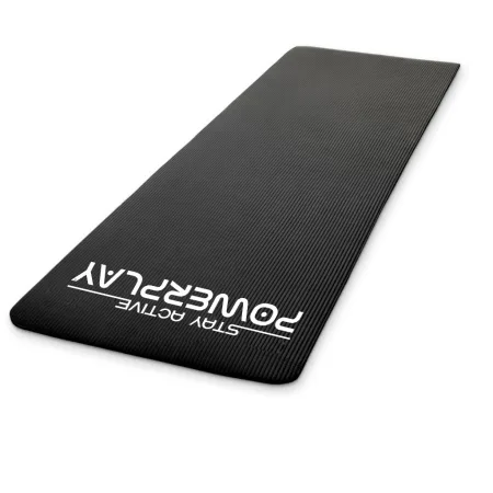 Килимок для йоги та фітнесу PowerPlay 4152 NBR Performance Mat чорний (183x61x1)