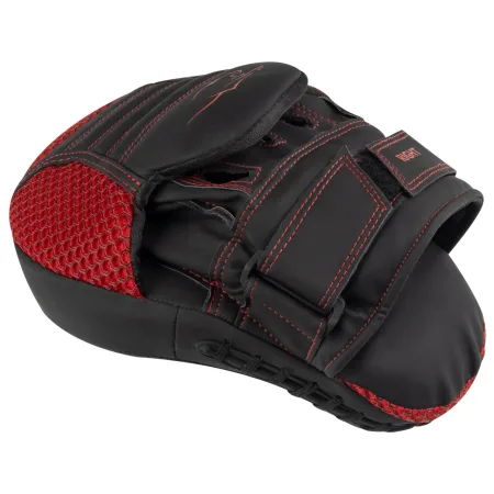 Лапи боксерські PowerPlay 3044 Pro Carbon Ultra Series чорно-червоні PU [пара]