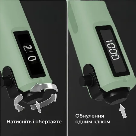 Еспандер кистьовий з лічильником PowerPlay PP-4403 з регульованим навантаженням 10-100 кг. зелений