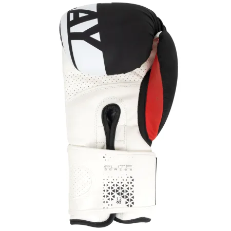 Боксерські рукавиці PowerPlay 3086 Matt Challenger чорно-білі 12 унцій