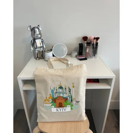 Екошопер BookOpt BK4070 "київські пейзажі" бежевий