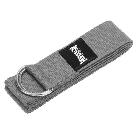 Ремінь для йоги PowerPlay PP_4409 183*3,8 см. сірий