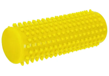 EasyFit Spindle Massage Cylinder with Spikes Yellow