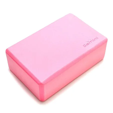 Блок для йоги 180 г 23х15х7,5 см - Рожевий