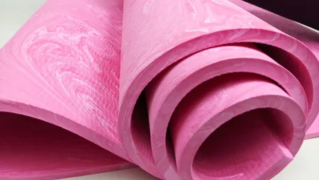 Килимок для йоги та фітнеса EasyFit PER Premium Mat 8 мм + чохол рожевий