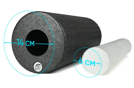 Масажний ролик EasyFit LightWeight 33х14 см з масажером для стоп 33х5 см