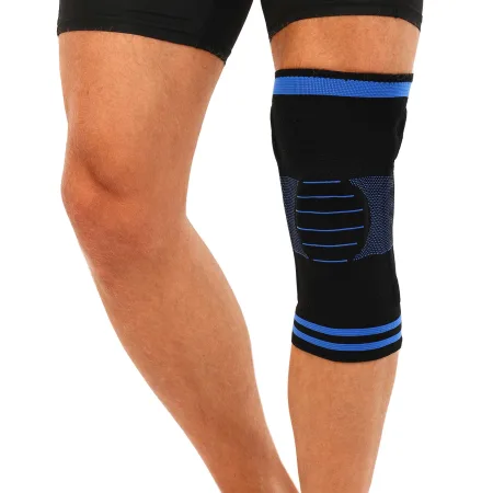 Наколінник бандаж із силіконовим кільцем MUTE ML 1 шт 9066-BL - L