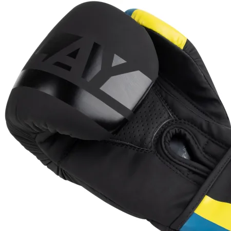 Боксерські рукавиці PowerPlay 3021 Ukraine чорні 10 унцій