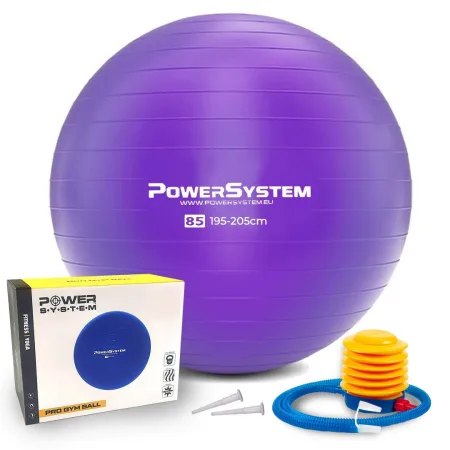 М'яч для фітнесу фітбол Power System PS-4018 Ø85 cm PRO Gymball фіолетовий