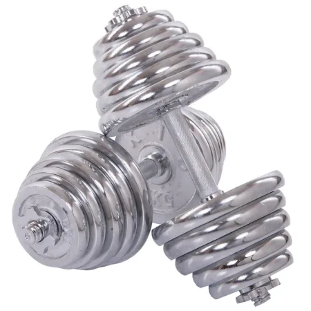 Гантелі розбірні хромовані 2 шт по 20 кг - 2 х 20 кг