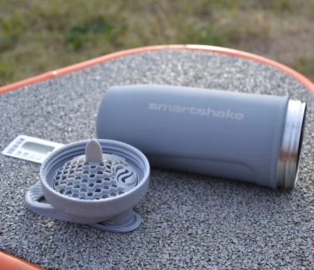 Шейкер спортивный SmartShake металлический Reforce Stainless Steel 900 мл серый