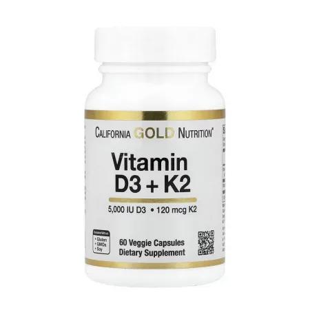Vitamin D3+K2 5000 IU/120 мкг - 60 капсул