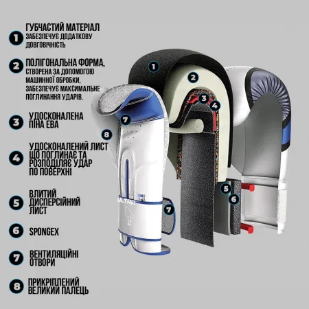 Боксерські рукавиці Leone GN059X BORDEAUX ED 12 унцій