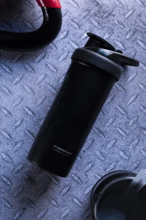 Шейкер спортивний SmartShake металевий Insulated Steel - 750 мл Чорний